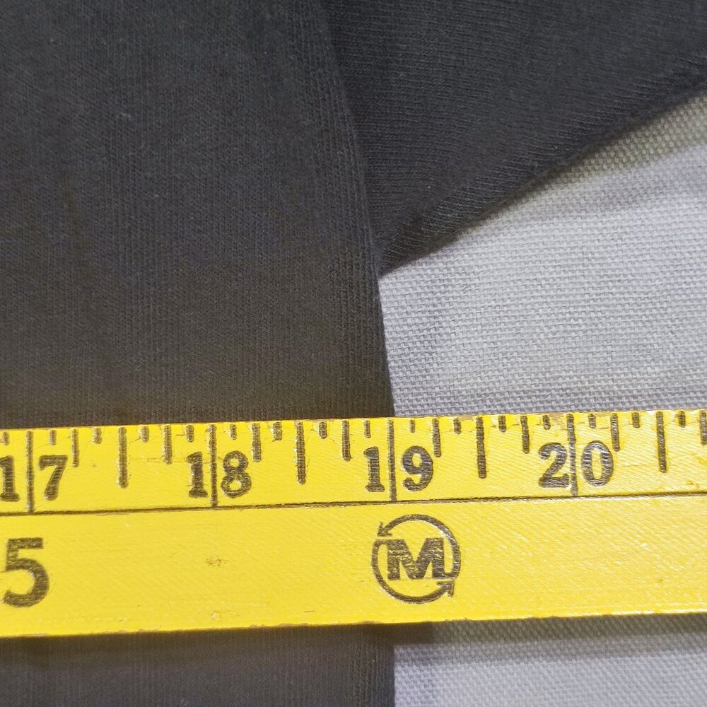 Biker short sleeve T-shirt men's size M black with double side graphic design - Picture 5 of 6